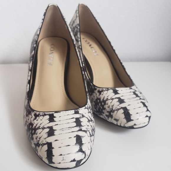 Coach Georgina Snakeskin Heels - Picture 1 of 7